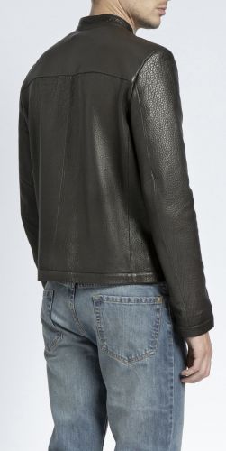 BLOUSON DROIT ARTHUR CHOCOLAT AGNEAU PREMIUM