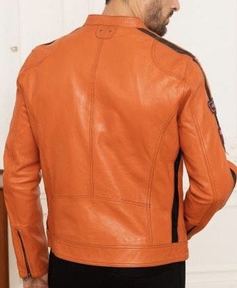 Oliver cuir pour homme DAYTONA 73 orange