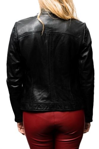Blouson Cuir Rose Garden Liang Black