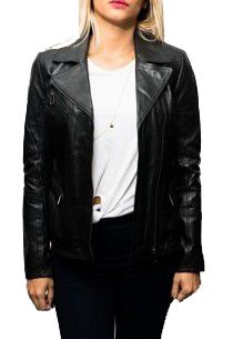 Blouson Cuir Rose Garden Missouri Black