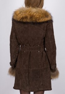 Manteau en fourrure LPB femme marron 2Berry.