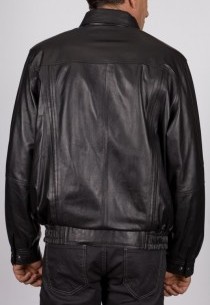 Blouson en cuir Revacuir homme noir Jeannot.