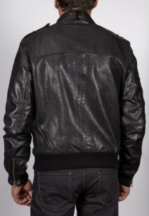 Blouson en cuir Daytona homme noir Marc.