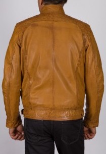 Blouson en cuir Redskins homme cognac Balboa.