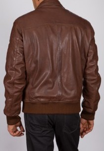 Blouson en cuir Redskins homme marron Cayenne.