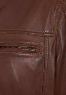 Blouson en cuir Redskins homme marron Cayenne.