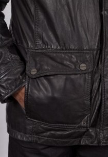 Veste en cuir Redskins homme noir Fairbank.