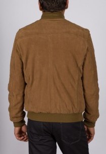 Veste en peau Redskins homme marron Krugger.