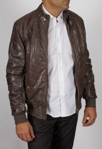 Blouson en cuir Redskins homme élephant WickFord.