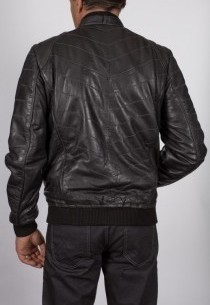 Blouson en cuir Redskins homme noir WickFord.
