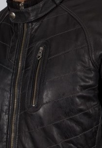 Blouson en cuir Redskins homme noir WickFord.