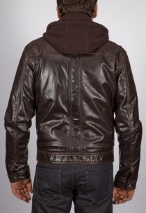 Blouson en cuir Daytona homme marron Jimmy.