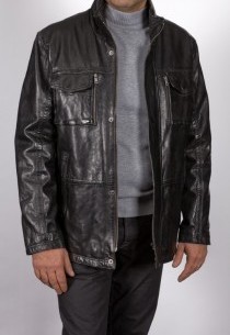 Veste en cuir Daytona homme noir Anderson.