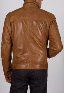 Veste en cuir Daytona homme Cognac Shelby.