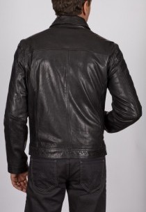 Veste en cuir Daytona homme noir Major Tiger.