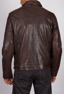 Veste en cuir Daytona homme marron Major Tiger.