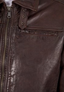 Veste en cuir Daytona homme marron Major Tiger.