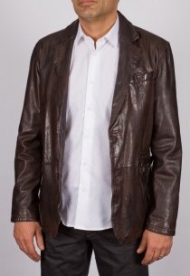 Veste en cuir Daytona homme marron Paris.