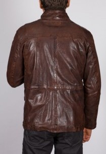 Veste en cuir Daytona homme marron vieilli Ricardo