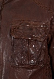 Veste en cuir Daytona homme marron vieilli Ricardo