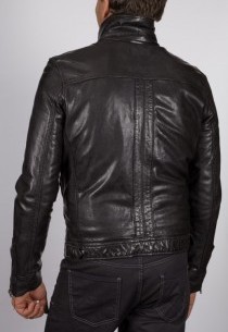 Blouson en cuir Daytona homme noir Shelby2.