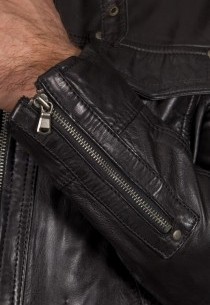 Blouson en cuir Daytona homme noir Shelby2.