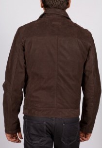 Veste en peau Daytona homme marron Major Nubuck.