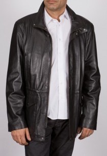 Veste en cuir Revacuir homme noir NewYork.