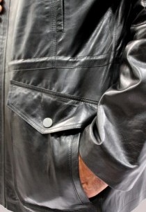 Veste en cuir Revacuir homme noir NewYork.