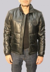 Blouson en cuir RedSkins homme noir Lawford