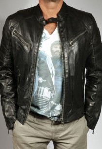 Blouson en cuir CLIFF STARTER