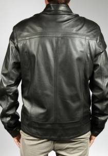 Blouson en cuir AGNEAU NOIR ANILINE YVON