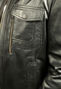 Blouson en cuir AGNEAU NOIR ANILINE YVON
