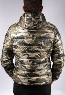 Doudoune en tissu Redskins homme Black / Camouflage