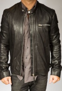 Blouson Cuir Homme Giorgio Draper Woody Noir