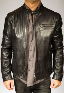 Blouson cuir Homme Daytona TAXI-BLACK-100471-agneau