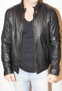 Blouson Cuir Homme LPB MIKA LAM KIMAYA noir