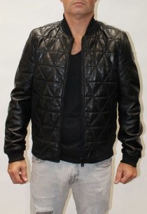 Blouson cuir matelassé Redskins Aubrey Noir