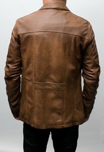 Veste cuir agneau vintage Oakwood Jagger Fauve