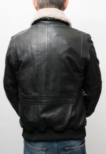 Blouson Pilote cuir Daytona Rafal Noir