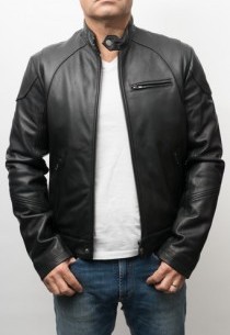 Blouson en cuir ROBY NOIR 