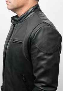 Blouson en cuir ROBY NOIR 