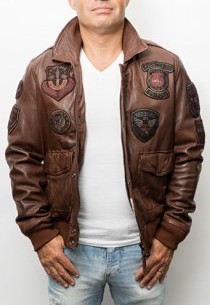 blouson cuir pilote pour homme