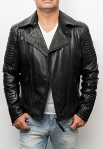 blouson perfecto en cuir pour homme