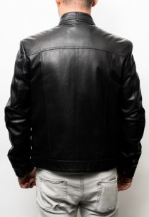 Blouson cuir agneau wax Giovanni Noir