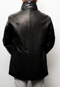 Veste Cuir Milestone Silverskin Noir