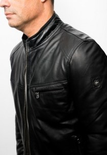 Blouson Cuir  Milestone Daran Noir