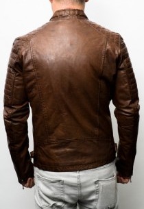 Blouson cuir Daytona Chester Cow Leon Cognac