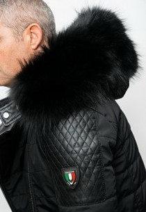 Blouson Ventiuno Modena Noir Col Noir