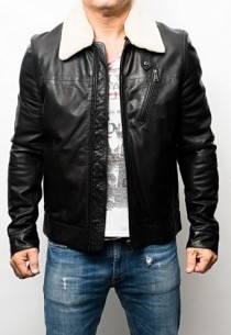 Blouson cuir agneau Giorgio Billy Noir